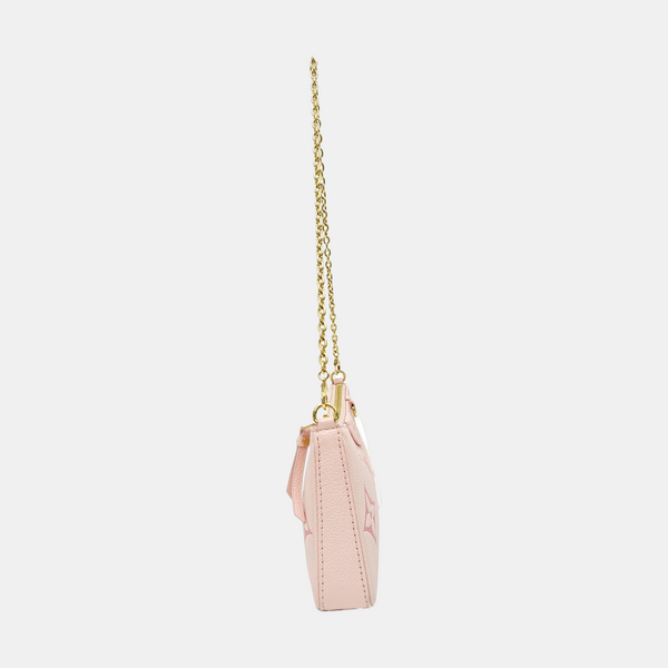 EASY POUCH ON STRAP Monogram Calfskin Pink
