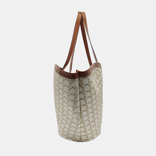 COUFFIN Large Coated Canvas White