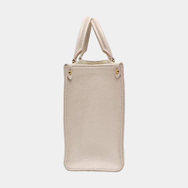 ONTHEGO PM Monogram Calfskin Beige