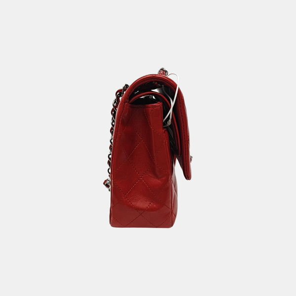CLASSIC FLAP Medium Quilted Lambskin Red