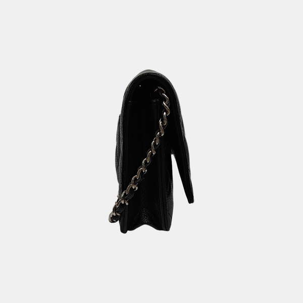WOC Quilted Grained Calfskin Black