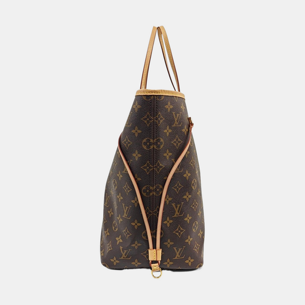 NEVERFULL GM Monogram Coated Canvas Brown