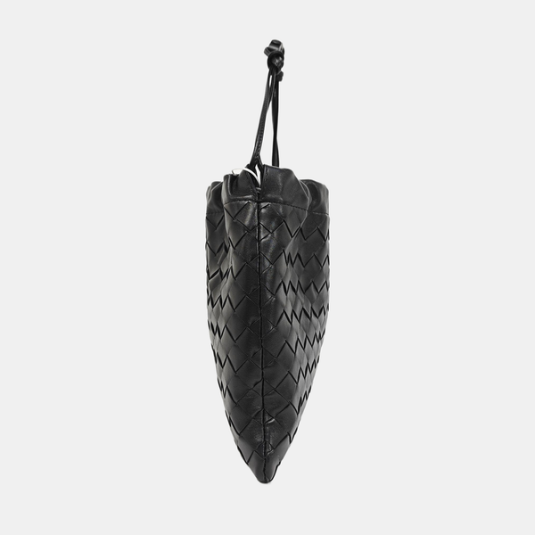 Calfskin Top Handle Bag Black