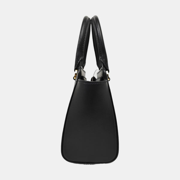Galleria Mini Saffiano Calfskin Black