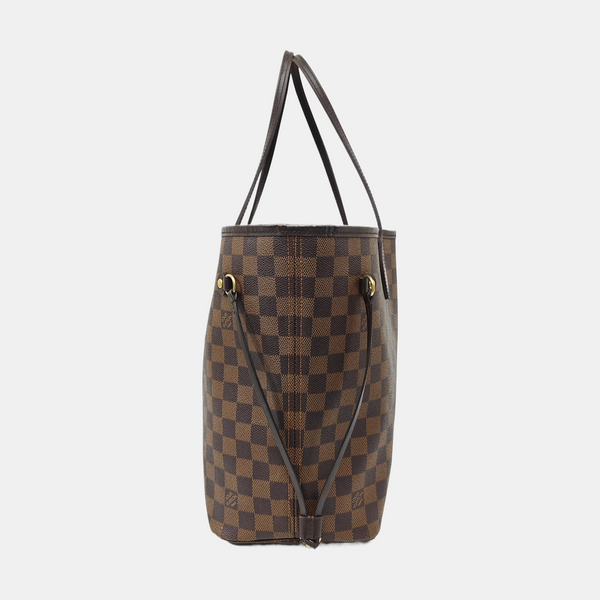 NEVERFULL MM Damier Ebene Coated Canvas Brown