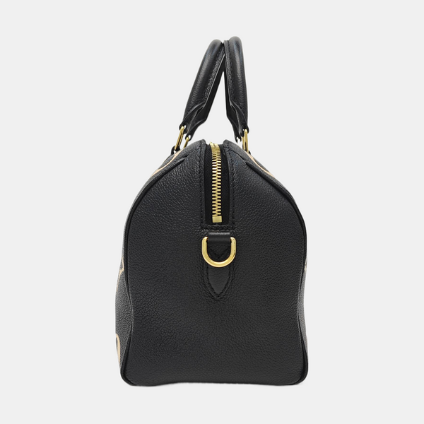 SPEEDY 25 Monogram Calfskin Black