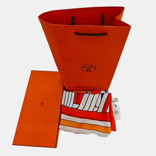 Mulberry Silk Silk Scarf Orange