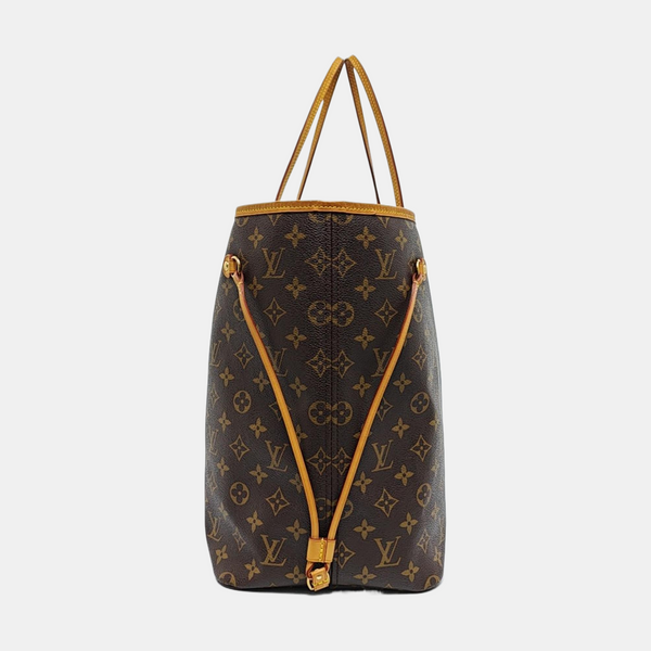 NEVERFULL GM Monogram Coated Canvas Brown