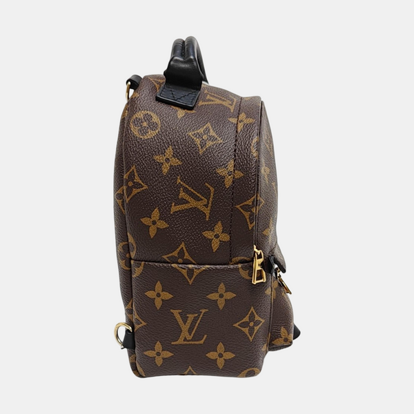 PALM SPRINGS Mini Monogram Coated Canvas Brown