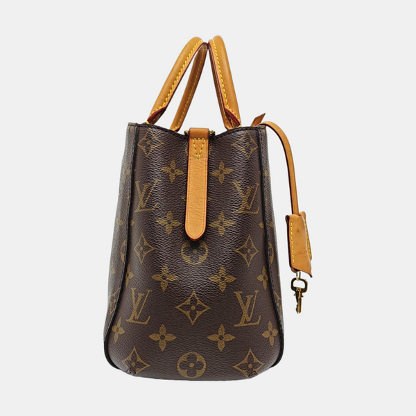 MONTAIGNE Monogram Coated Canvas Brown