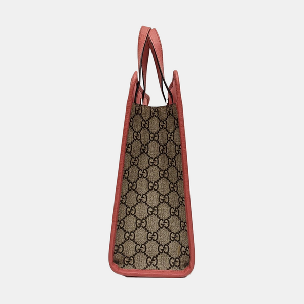 Monogram Coated Canvas Tote Bag Beige
