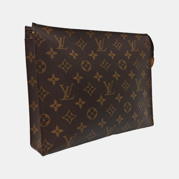 TOILET POCKET 26 Monogram Coated Canvas Brown