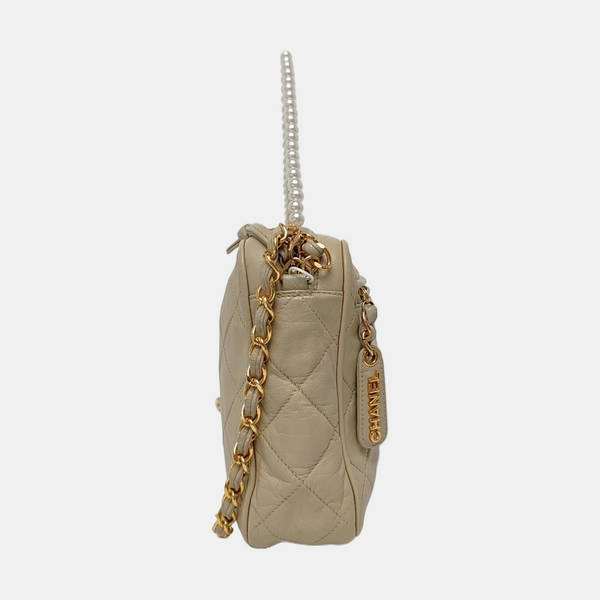 Quilted Lambskin Beige