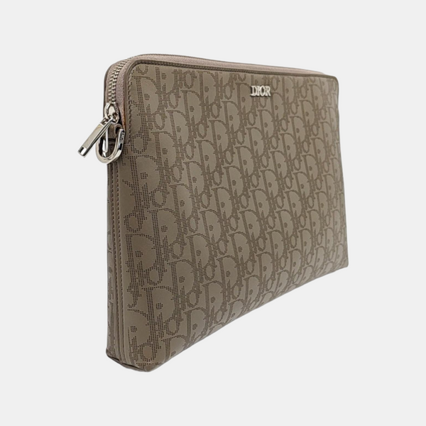 Calfskin Clutch Brown