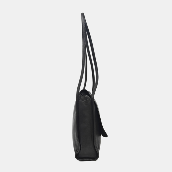 Calfskin Shoulder Bag Black