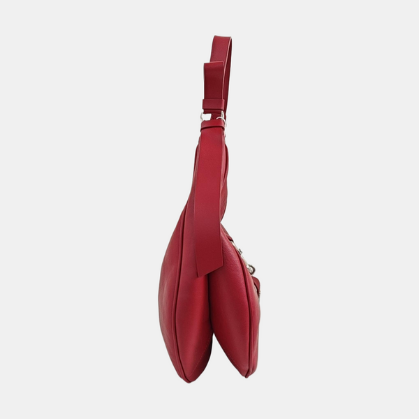 Calfskin Top Handle Bag Red