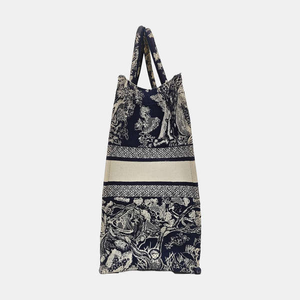 Book Tote Large Fabric Blue