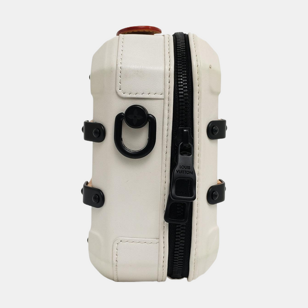 TRUNK Monogram Calfskin White