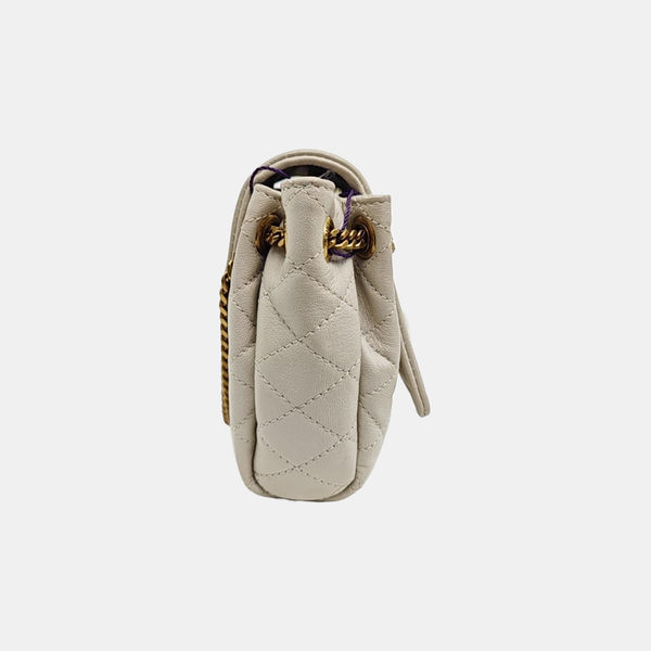NOLITA Mini Quilted Lambskin White