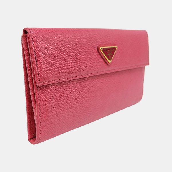 Saffiano Calfskin Wallet Pink