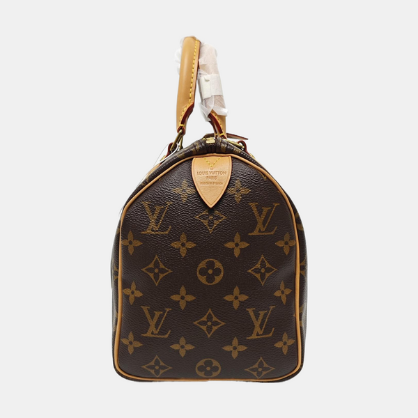 SPEEDY 25 Monogram Coated Canvas Brown