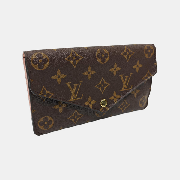 JEANNE Monogram Coated Canvas Brown Wallet