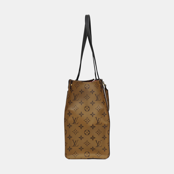 ONTHEGO MM Monogram Coated Canvas Brown
