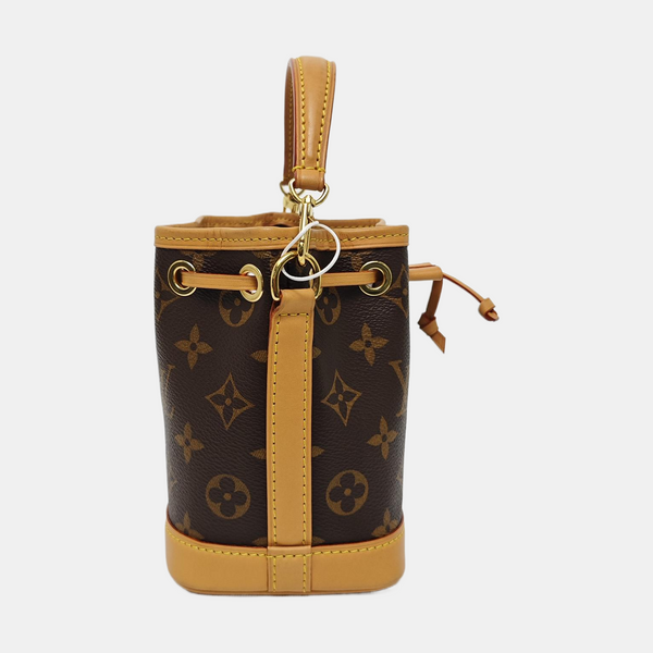 NOÉ Nano Monogram Coated Canvas Brown