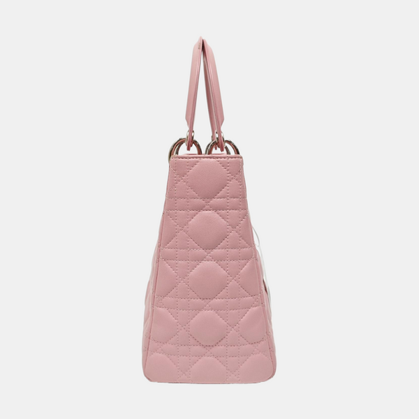 Lady Dior Medium Cannage Lambskin Pink