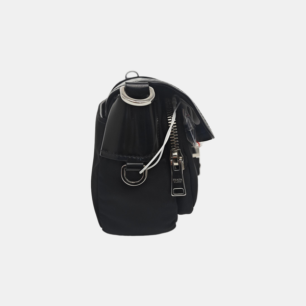 Fabric Shoulder Bag Black