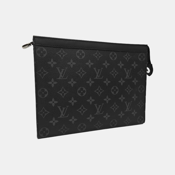 Pochette Voyag MM Monogram Coated Canvas Black