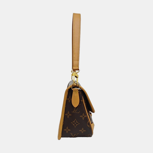 DIANE Monogram Coated Canvas Brown