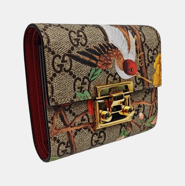 Padlock Monogram Coated Canvas Beige Wallet