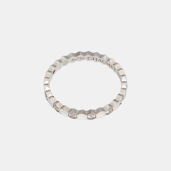 Bee My Love 18k White Gold Silver Ring EU 51