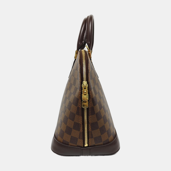 ALMA PM Damier Ebene Coated Canvas Brown