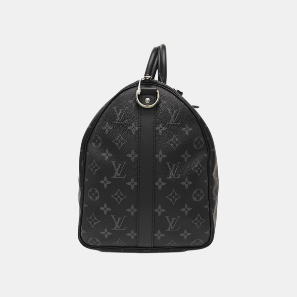 KEEPALL 45 Monogram Coated Canvas Black