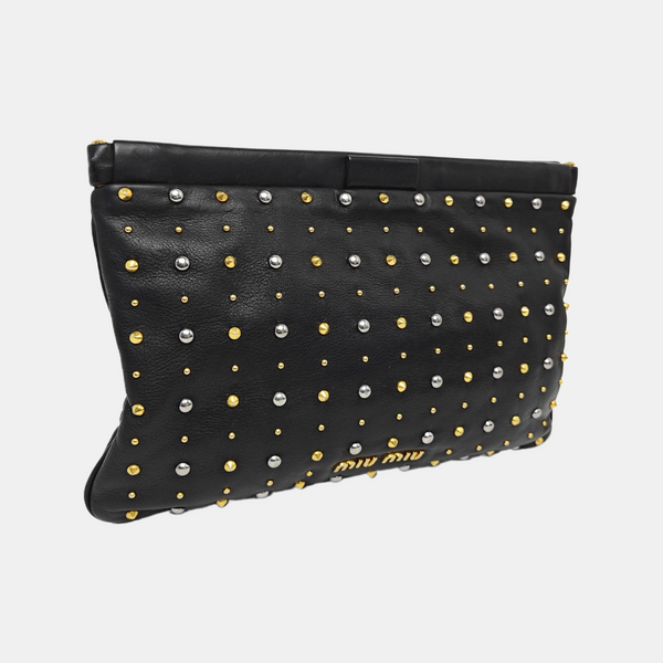 Leather Clutch Black