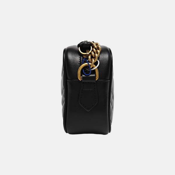 GG Marmont Mini Quilted Calfskin Black