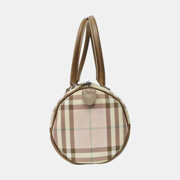Coated Canvas Shoulder Bag Pink