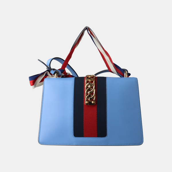 Sylvie Small Calfskin Blue