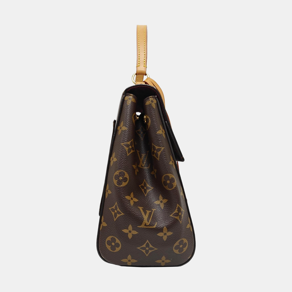 CLUNY MM Monogram Coated Canvas Brown