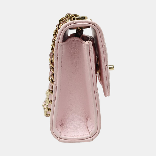 TRENDY CC Quilted Lambskin Pink