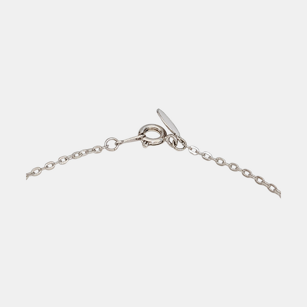 G Chain Metal Silver Necklace