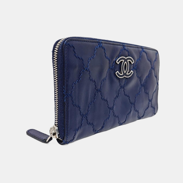 Quilted Calfskin Blue