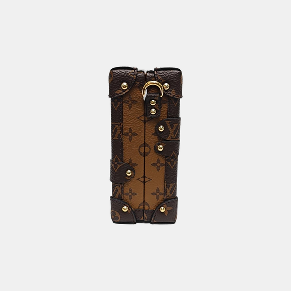 PETITE MALLE Monogram Coated Canvas Brown