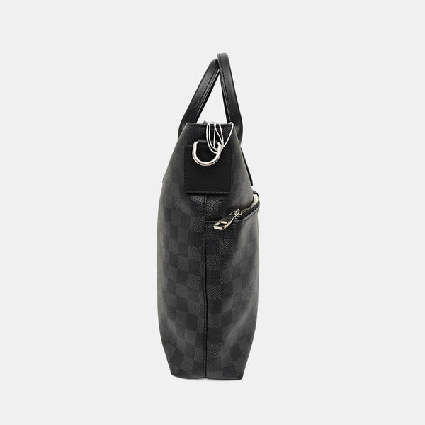 7 DAYS A WEEK Damier Graphite Coated Canvas Gray