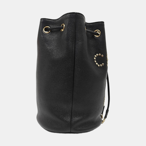 DEAUVILLE Small Grained Calfskin Black