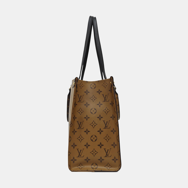 ONTHEGO MM Monogram Coated Canvas Brown