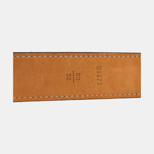 Coated Canvas Belt Brown