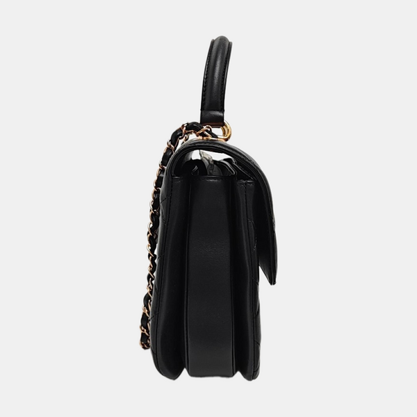 TRENDY CC Quilted Calfskin Black